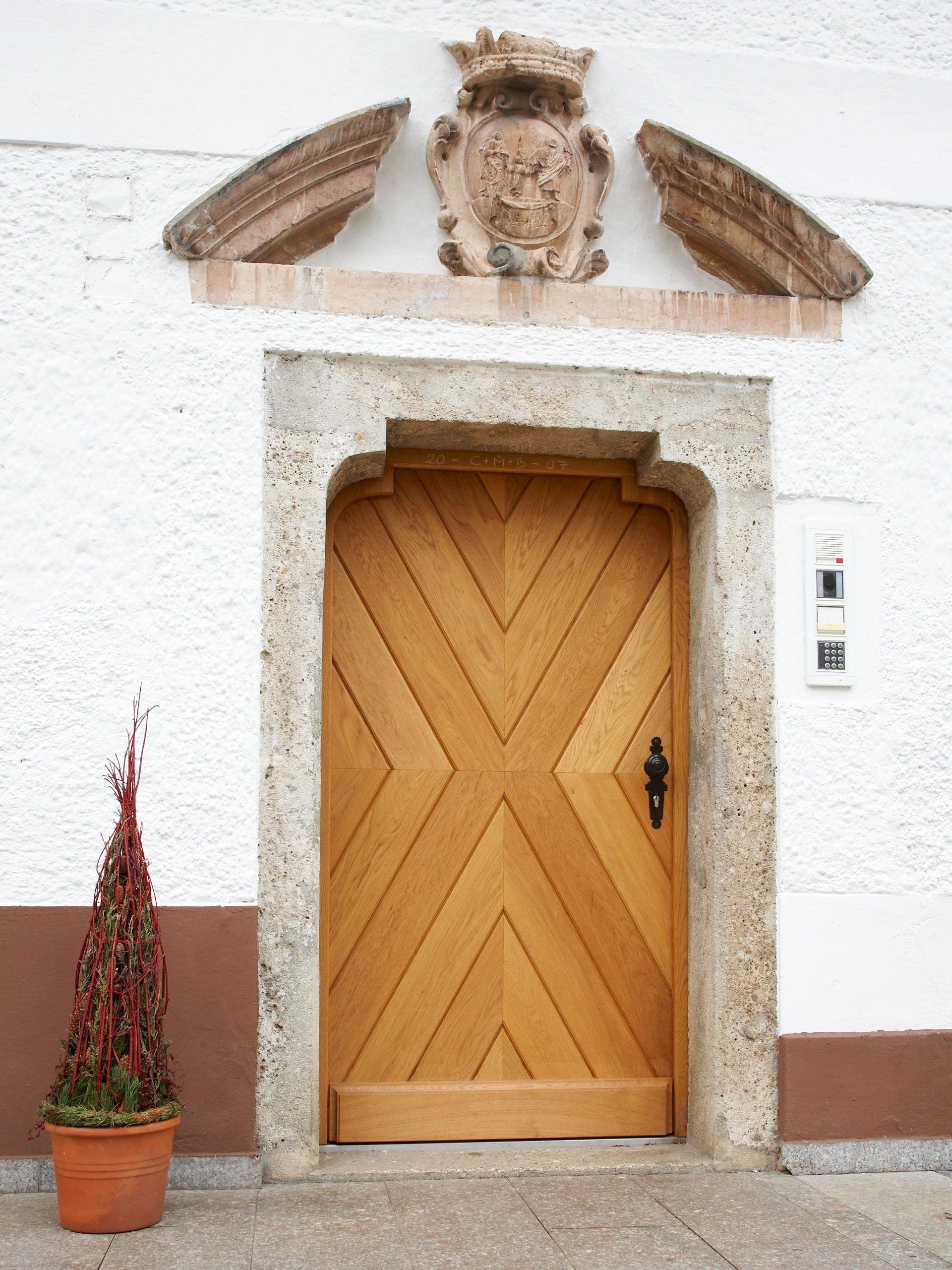 Haustüre aus Eichenholz