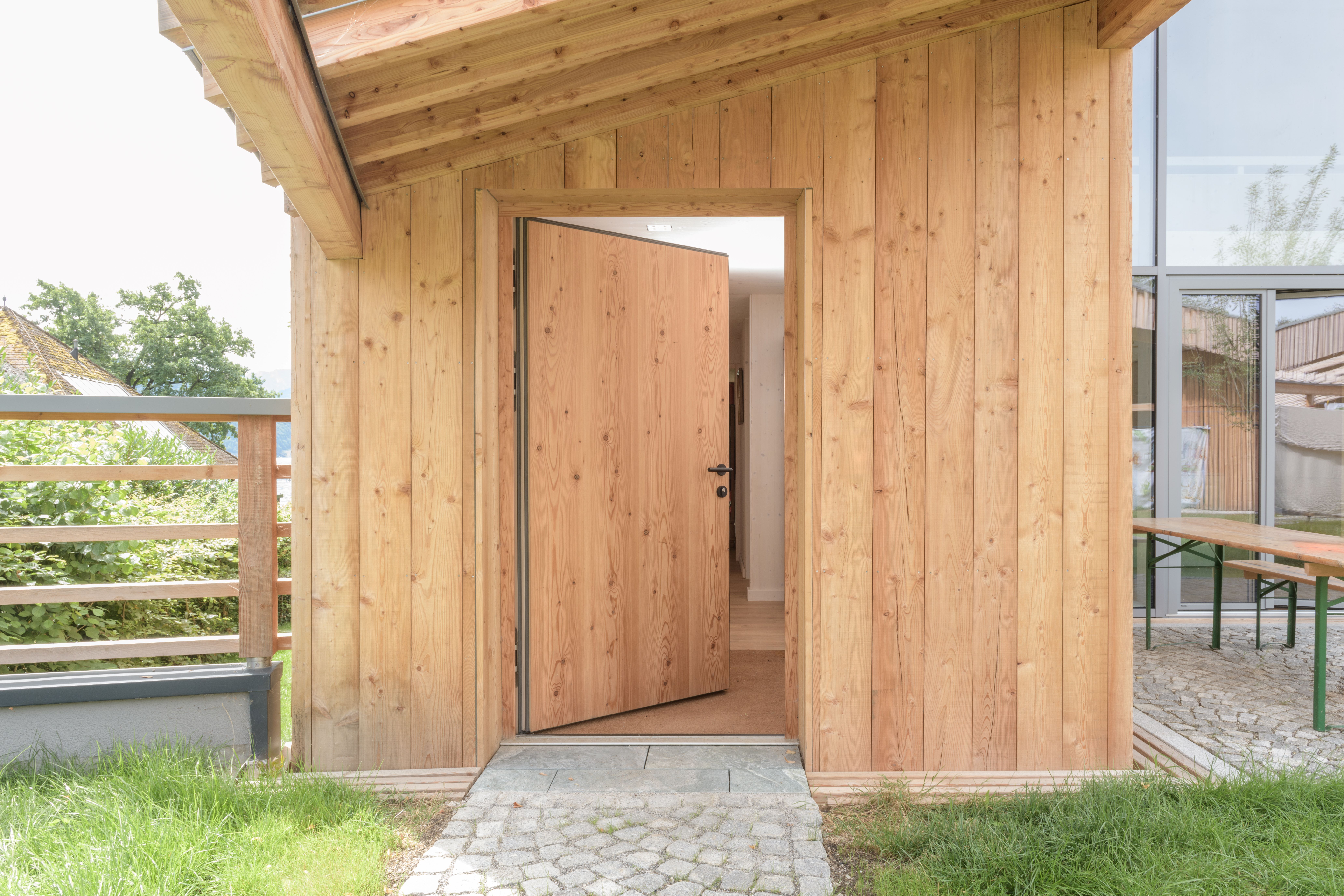 Haustüre in Lärche und Tanne